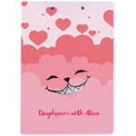 Personalized Alice Fall Down Name A4 Acrylic Clipboard A4 Acrylic Clipboard Back