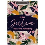 Tropical Name Acrylic Clipboard A4 Acrylic Clipboard Front