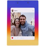 Personalized Instagram Photo Name A4 Acrylic Clipboard A4 Acrylic Clipboard Back