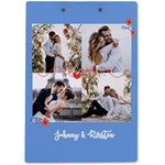 Personalized 4 Photo Name A4 Acrylic Clipboard A4 Acrylic Clipboard Back