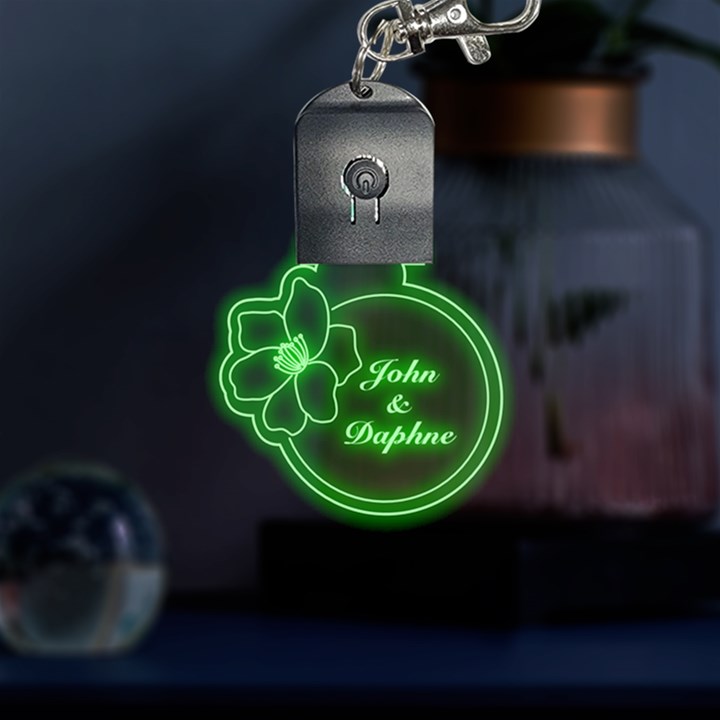 Flower Frame LED Key Chain