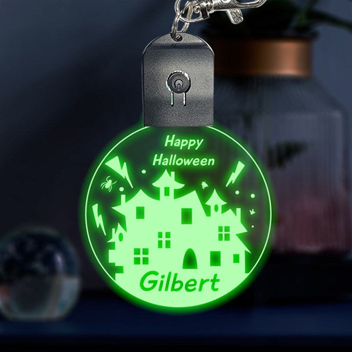 Personalized Name Halloween Multicolor LED Acrylic Ornament