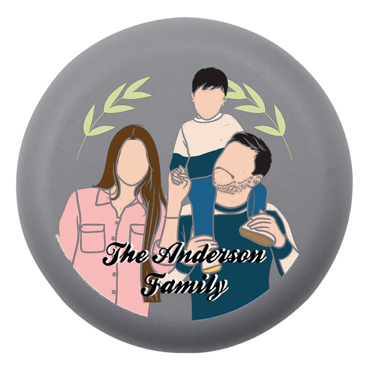Personalized Line Art Illustration Family Name Dento Box Dento Box with Mirror