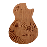 Personalized rock music Guitar Picks Set Guitar Shape Wood Guitar Pick Holder Case And Picks Set Front