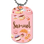 Dessert Name Dog Tag Dog Tag (One Side) Front