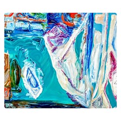 Seascape Two Sides Premium Plush Fleece Blanket (kids Size)