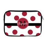 Big Polka Dots Apple MacBook Pro 17  Zipper Case Front