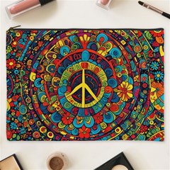 Peace Abstract Pattern Creative Drawing Cosmetic Bag (xxxl)