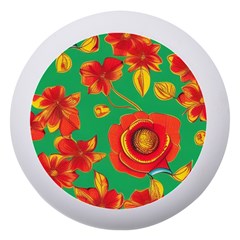 Mid Century Retro Floral 1970s 1960s Pattern 89 Dento Box With Mirror