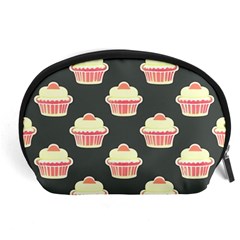 Retro 40s 50s Cupcake Pattern 4 Accessory Pouch (large)