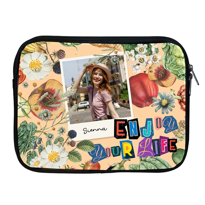 Personalized Enjoy Your Life Photo Name iPad Zipper Case Apple iPad Zipper Case