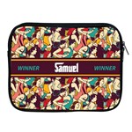 Running Personalised Name Apple iPad Zipper Case Front