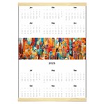 Personalized Calendar Style 2 Canvas Yearly Calendar 16  x 22  Front - Jan 2025