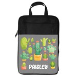 Personalized Name Any Text Cactus Foldable Shoe Storage Bag Foldable Shoe Storage Bag Front