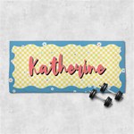Custom Summer Vibes Retro Color Name Any Text 29 X13  Super Absorbent Gym Sports Towel Front