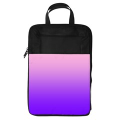 Cotton Candy Pink To Indigo Violet Linear Gradient Foldable Shoe Storage Bag