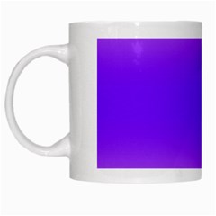 Cotton Candy Pink To Indigo Violet Bilinear Gradient White Mug