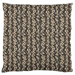 Beige Snake Pattern Large Cushion Case (one Side)