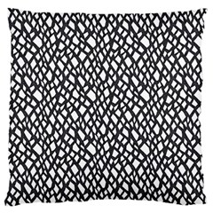 Black White Snake Pattern Large Cushion Case (one Side)