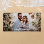 Custom Love Couple Wedding Any Text Name 54 X27  Super Absorbent Beach Towel	 Front