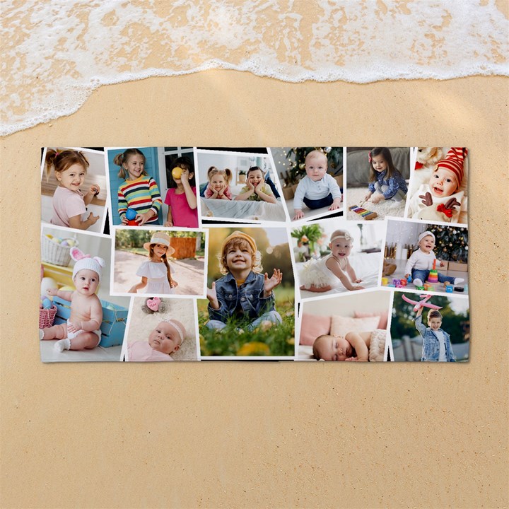 Custom Photo 54 X27  Super Absorbent Beach Towel	