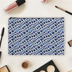 Blue Snake Cosmetic Bag (large)