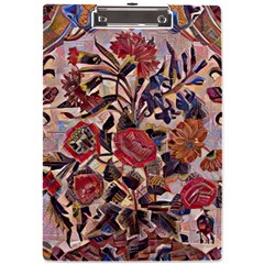 Abstract Flowers A4 Acrylic Clipboard