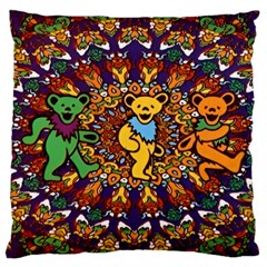 Grateful Dead Psychedelic Bears Large Cushion Case (one Side)