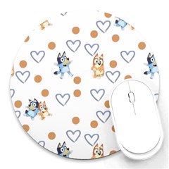 Bluey, Bluey Merch, Bluey Pattern, Bluey Bluey, Bingo, Bluey Design, Bluey Dog Round Mousepad