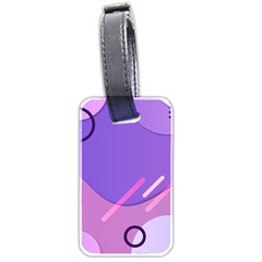 Colorful Labstract Wallpaper Theme Luggage Tag (two Sides)