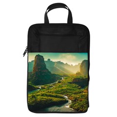 Mountains Trees Forest Foldable Shoe Storage Bag