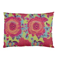 Mid Century Retro Floral 1970s 1960s Pattern 82 Pillow Case