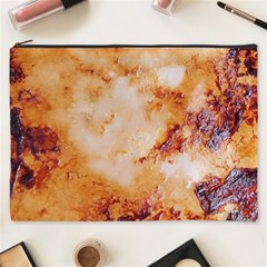 Burnt Paper Texture Print Design Cosmetic Bag (xxxl)