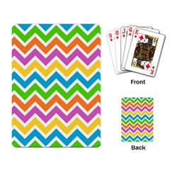 Chevron Pattern Design Texture Playing Cards Single Design (rectangle)