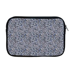 Blue Black Snake Pattern Apple Macbook Pro 17  Zipper Case