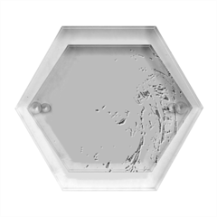 Acid Green Blend Hexagon Wood Jewelry Box