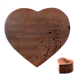 Acid Green Blend Heart Wood Jewelry Box